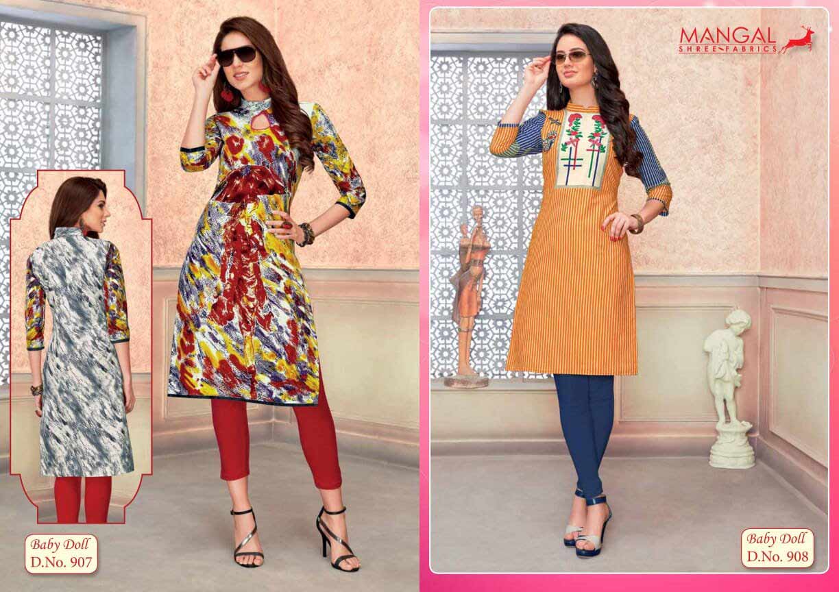 Baby Doll Vol-9 Mangal Shree Cotton Kurti Sets Baby Doll Vol-9 Mangal Shree Cotton Kurti Sets